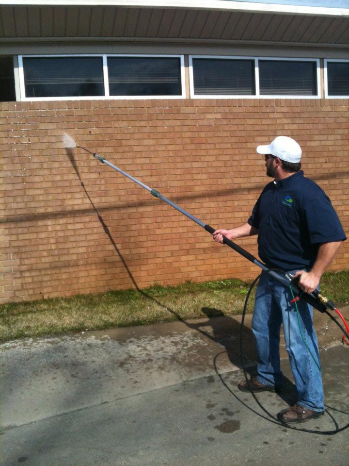 Pressure Washing Brick