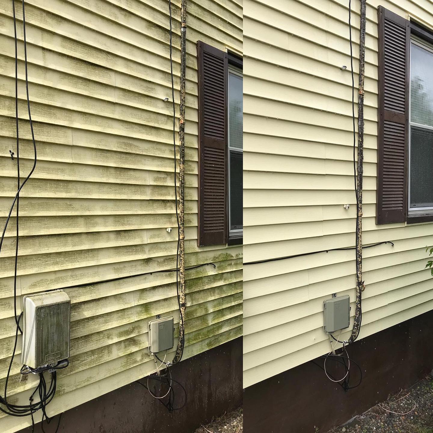 Vinyl Siding Power Wash Cleaning