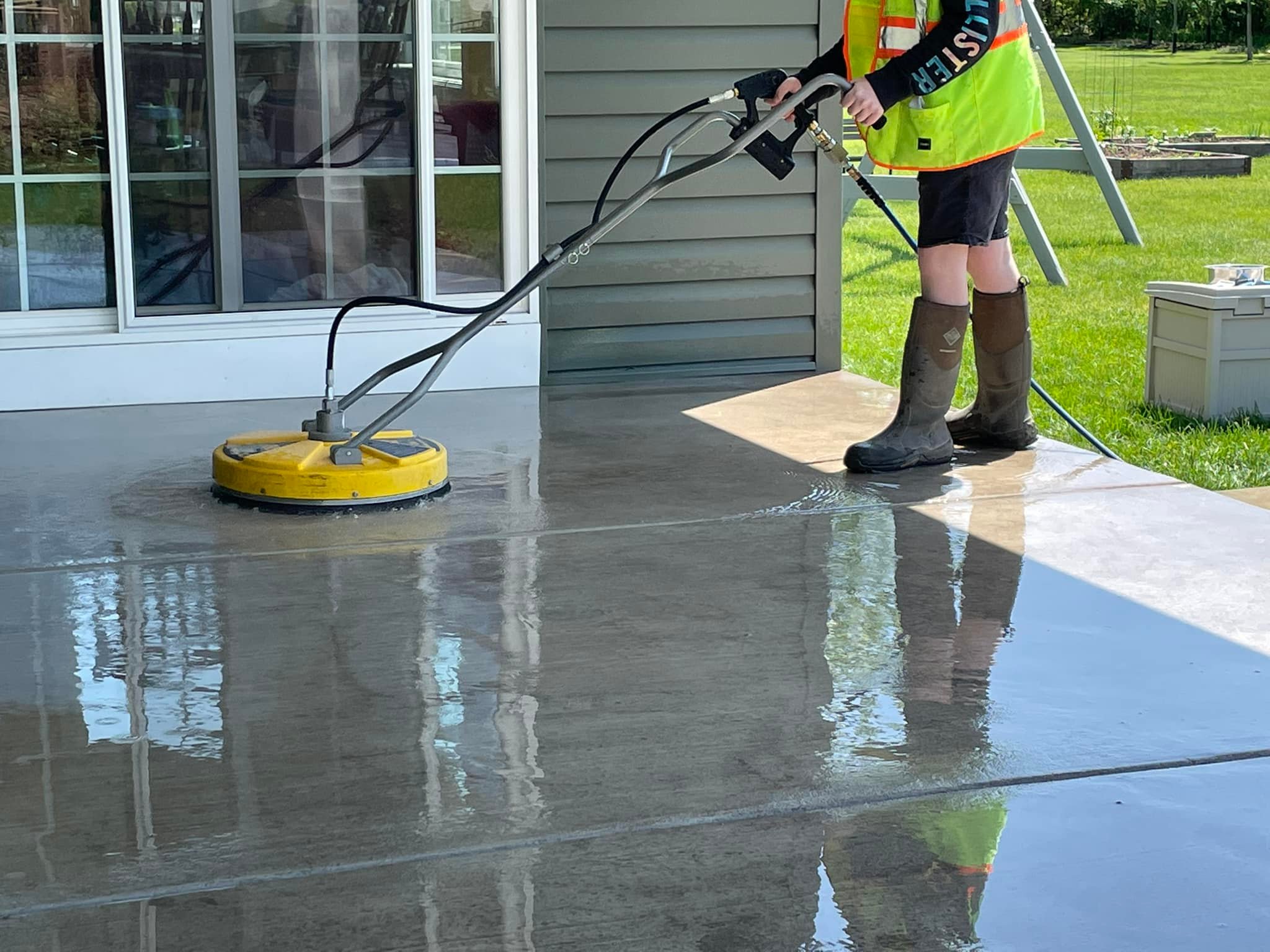 Pressure washing